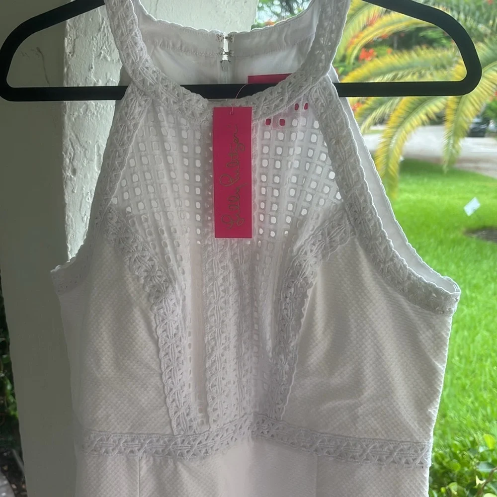 Lilly Pulitzer Charlize Stretch shift-12-white - Picture 3 of 15